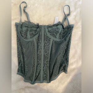S Green Out From Under Free People Corset